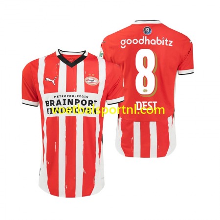 PSV Eindhoven Sergino Dest 8 Thuis Shirt 2024-25